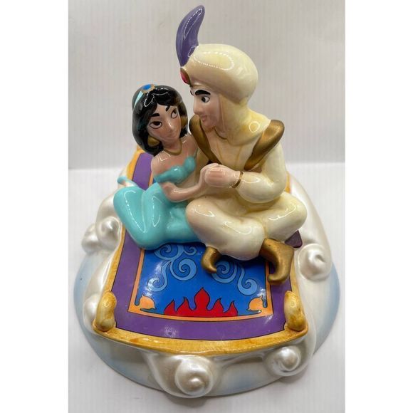 Walt Disney Schmid Aladdin Musical Figurine A Whole New World‎ WORKS - Picture 1 of 11